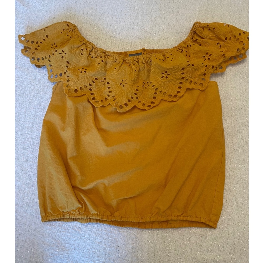 New York and Co. blouse; off the shoulder; medium